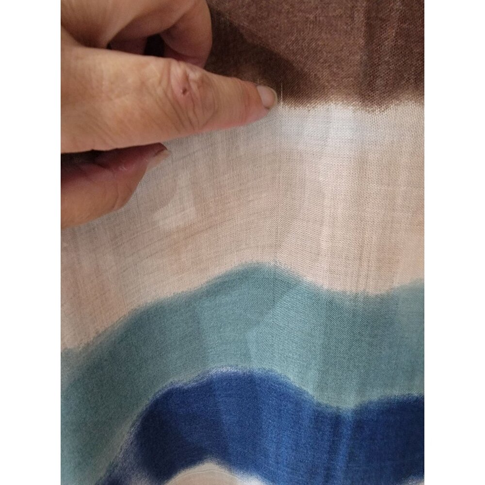 Striped Open Front Kimono Cardigan By Quagga Green Label In Lenzing Modal - Picture 4 of 6